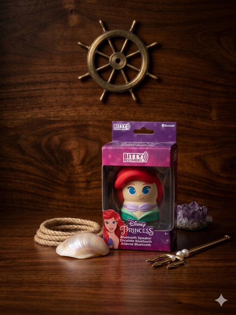 NEW Bitty Boomers Disney Little Mermaid Ariel Bluetooth Speaker Collectible Toy